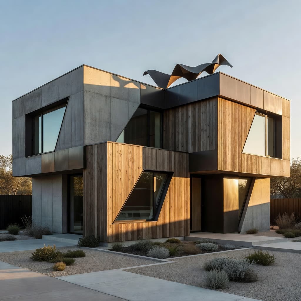Contemporary home exterior — visualized with DecorAI