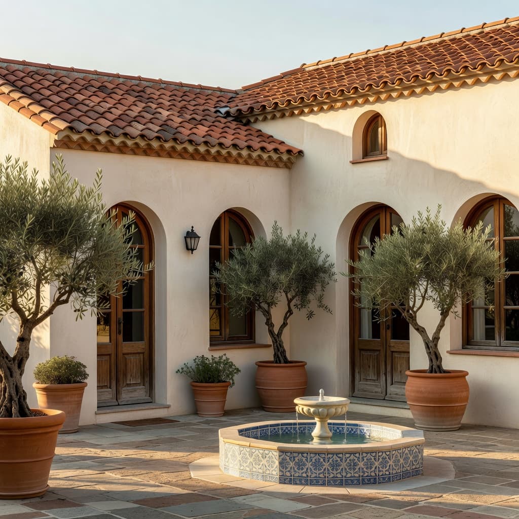 Mediterranean home exterior — visualized with DecorAI