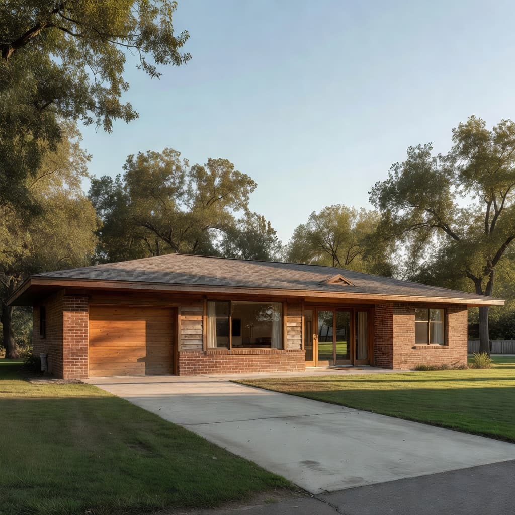 Ranch home exterior — visualized with DecorAI