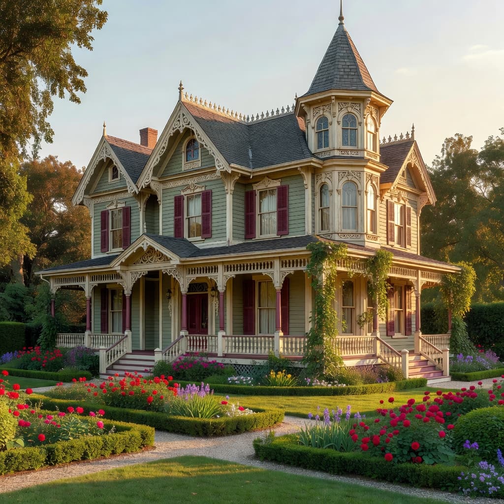 Victorian home exterior — visualized with DecorAI